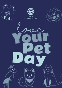 Love Your Pet Day Poster Design