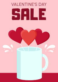 Valentines Heart Cup Flyer Design
