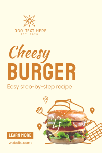 Fresh Burger Delivery Pinterest Pin Design