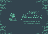 Hanukkah Celebration Postcard Design