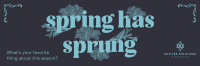 Vintage Floral Spring Twitter Header Image Preview