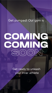 Fitness Gym Opening Soon YouTube short Image Preview