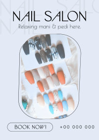 Simple Nail Salon Poster Design