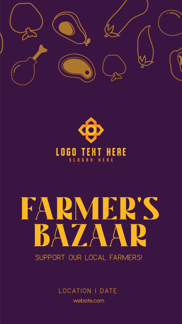 Farmers Bazaar Instagram Story Design Image Preview
