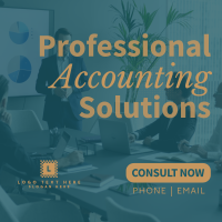 Professional Accounting Solutions Instagram Post Design