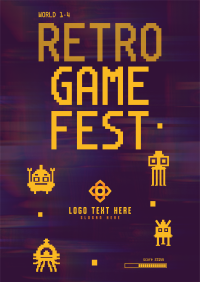 Retro Game Fest Poster Design