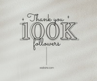 Minimal 100k Followers Facebook post Image Preview
