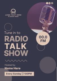 Radio Talk Show Flyer Design