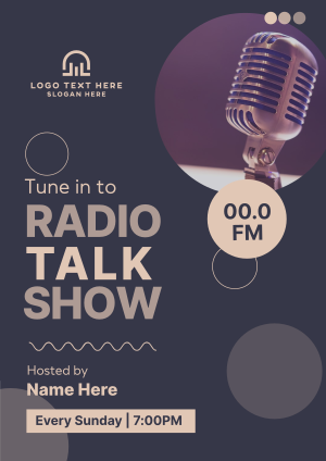 Radio Talk Show Flyer Image Preview