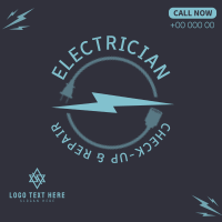 Professional Electrician Instagram Post Preview