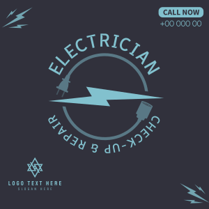 Professional Electrician Instagram post Image Preview