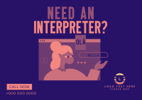 Modern Interpreter Postcard Image Preview