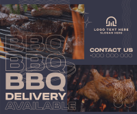 Unique BBQ Delivery Facebook Post Design