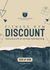 Christmas Gym Discount Flyer Image Preview