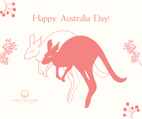 Australia Day Kangaroo Facebook post Image Preview