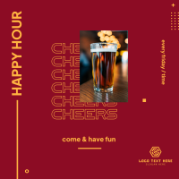 Happy Hour Instagram post Image Preview