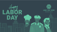Happy Labor Day Facebook Event Cover Design