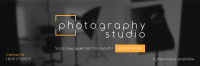 Sleek Photo Studio Twitter Header Design