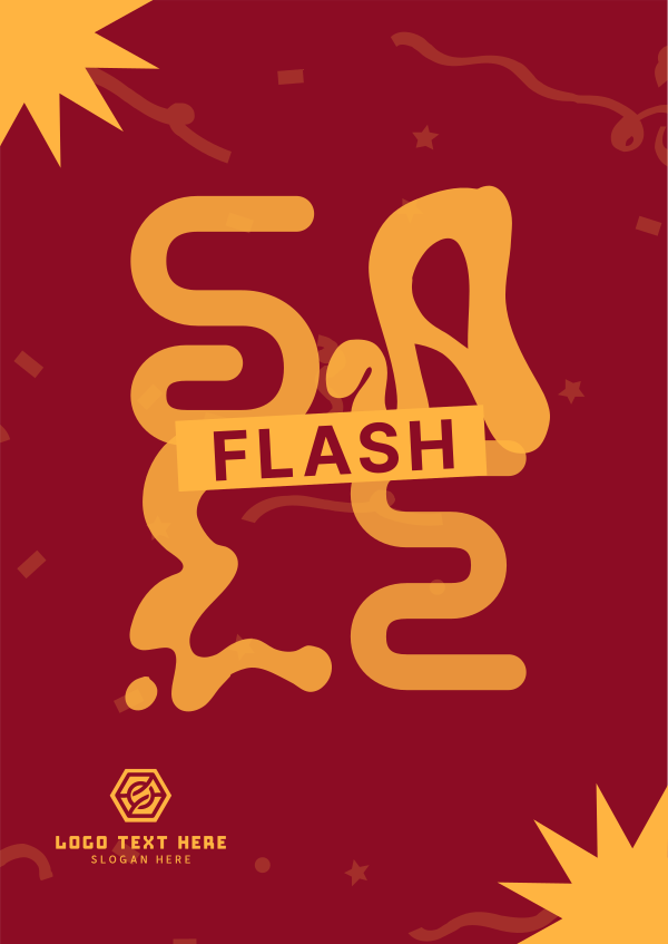 Flash Sale Alert Poster Design