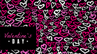 Valentine's Scribbles Zoom Background Image Preview