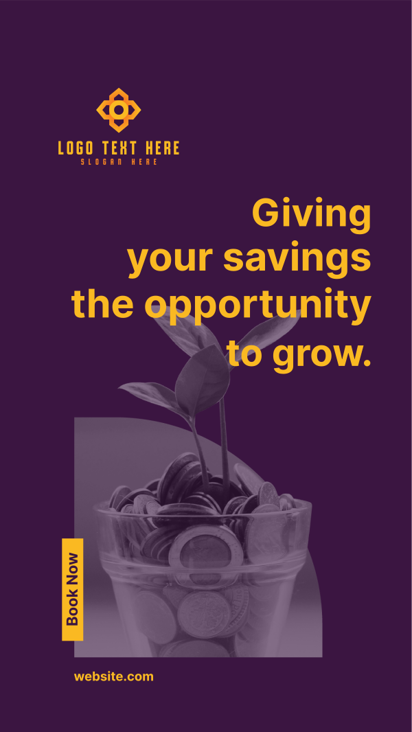 Grow Your Savings Instagram Story Design Image Preview