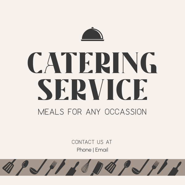 Food Catering Business Instagram Post Design Image Preview