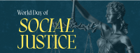 World Day of Social Justice Facebook Cover Design