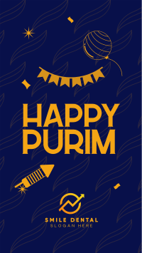 Purim Jewish Festival Facebook story Image Preview