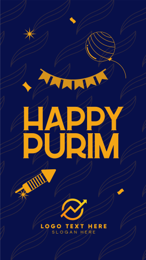 Purim Jewish Festival Facebook story Image Preview