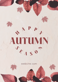 Autumn Season Leaves Flyer Image Preview