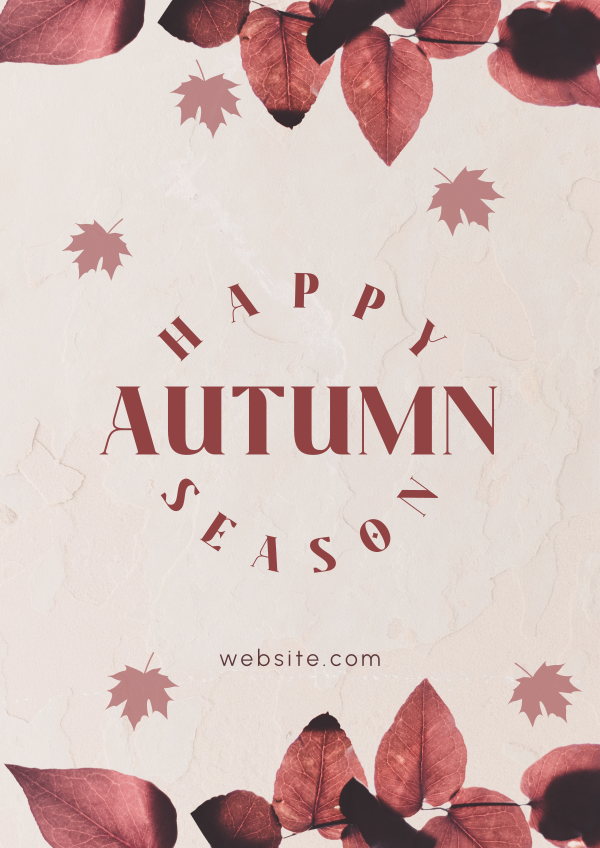 Autumn Season Leaves Flyer Design Image Preview