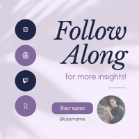 Follow Me Instagram Post Design