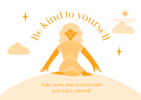 Be Kind To Yourself Postcard Design
