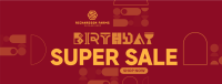 It's your Birthday Sale Facebook Cover Image Preview