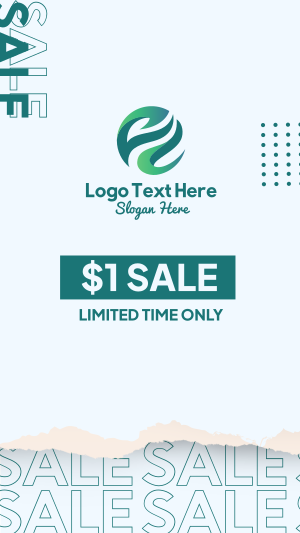  $1 Sale  Instagram story Image Preview