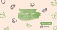 Fresh Vegan Food Delivery Facebook Ad Design