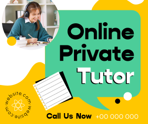 Online Private Tutor Facebook post Image Preview
