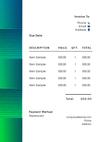 Corporate Business Patterns Invoice Image Preview