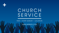 Church Worship Facebook Event Cover Design