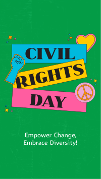 Bold Civil Rights Day Stickers Facebook story Image Preview