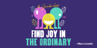 Finding Joy Quote Twitter Post Design