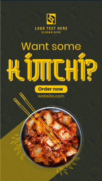 Order Healthy Kimchi TikTok Video Design