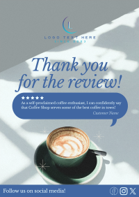 Minimalist Coffee Shop Review Flyer Image Preview