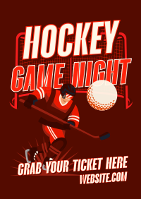 Hockey Game Night Poster Image Preview