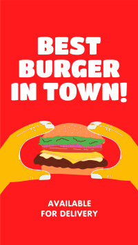 The Best Burger Facebook Story Design