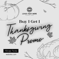 Thanksgiving Buy 1 Get 1 Instagram Post Design