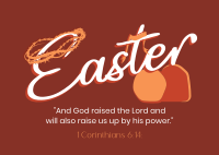 Easter Resurrection Postcard Image Preview