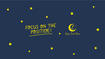 Focus on the positive YouTube Banner