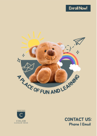 Daycare Center Teddy Bear Flyer Image Preview