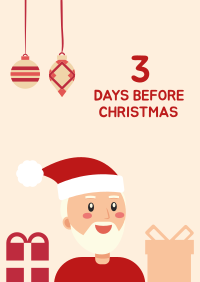 Santa Christmas Countdown Poster Design